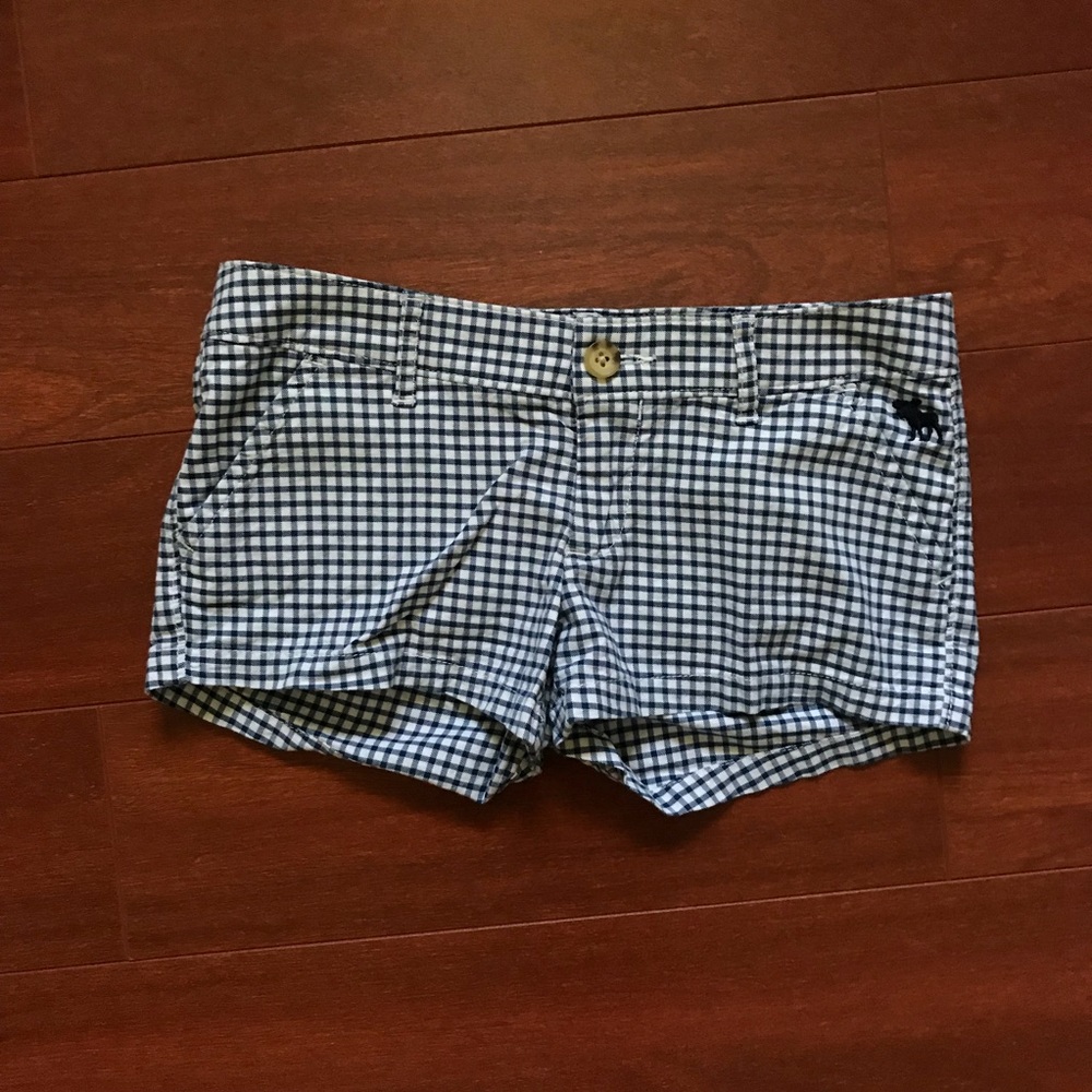 🧡 vintage Abercrombie kids gingham low rise shorts